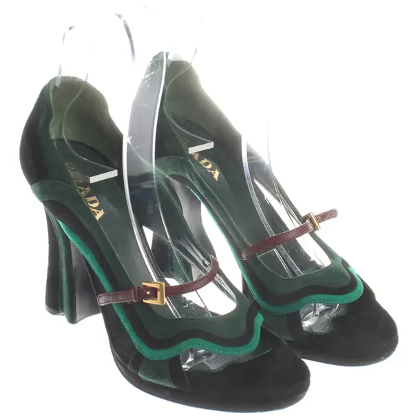 Peep Toes, in Green, Prada