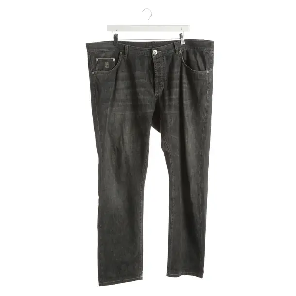 Straight Fit Jeans, in Gray, Cotton, Brunello Cucinelli