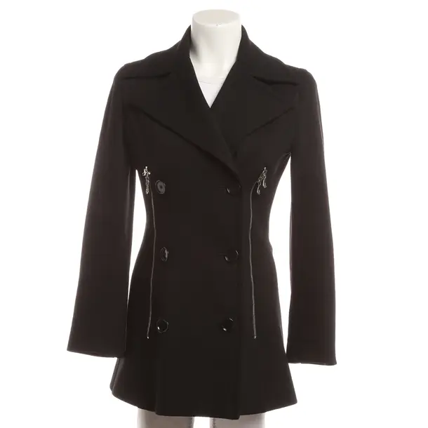 Mid-Season Coat, in Black, Wool, Dolce & Gabbana