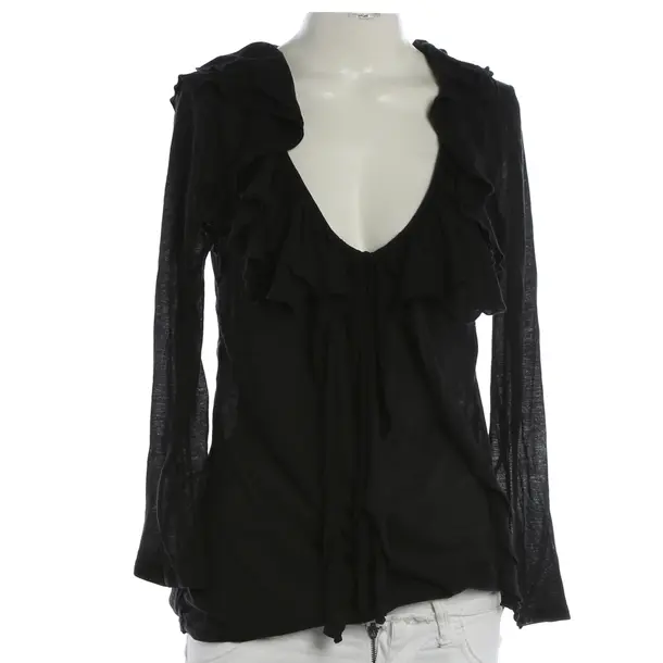 Manica lunga, in Nero, Cotone, Ralph Lauren Etichetta Nera