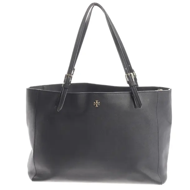 Shopper Bag, in Navy, Leather, Tory Burch