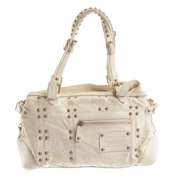 Schultertasche, in Beige, Leder, Louis Vuitton