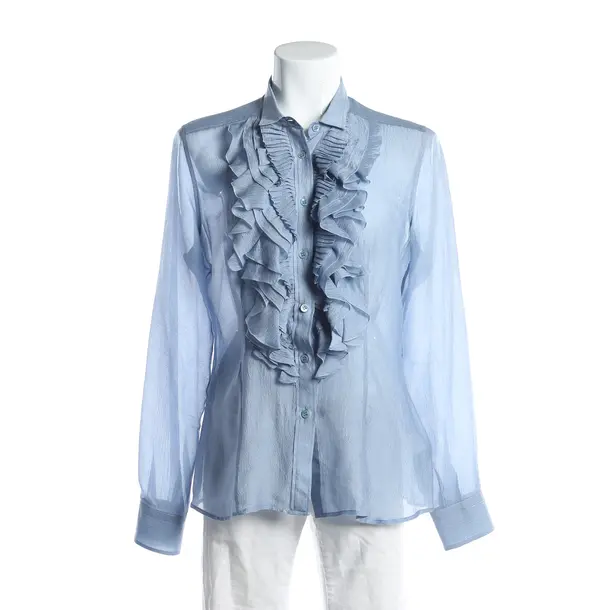 Bluse, in Hellblau, Seide, Etro