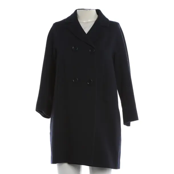 Mid-Season Jacket, in Navy, Wool, Max Mara