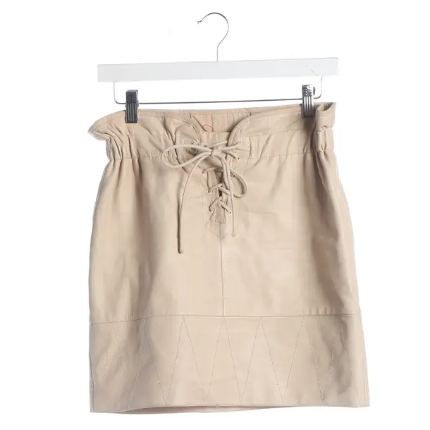 Skirt, in Nude, Leather, Sandro