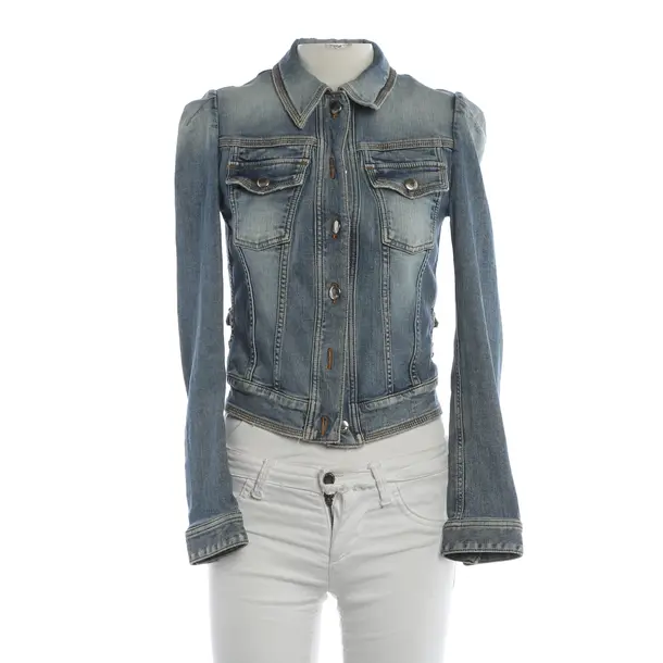 Denim Jacket, in Light Blue, Cotton, Just Cavalli