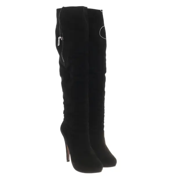 Over-The-Knee Boots, in Black, Prada