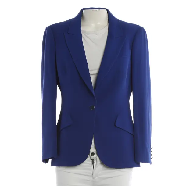 Blazer, in Blau, Acetat, Alexander McQueen