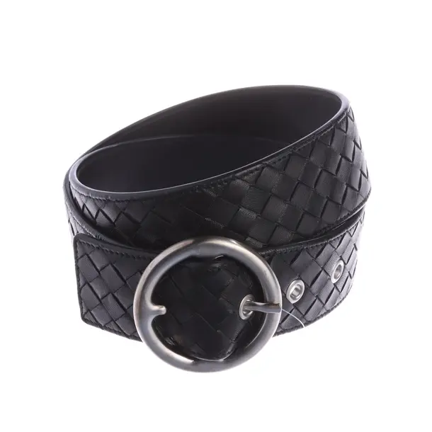Belt, in Black, Leather, Bottega Veneta