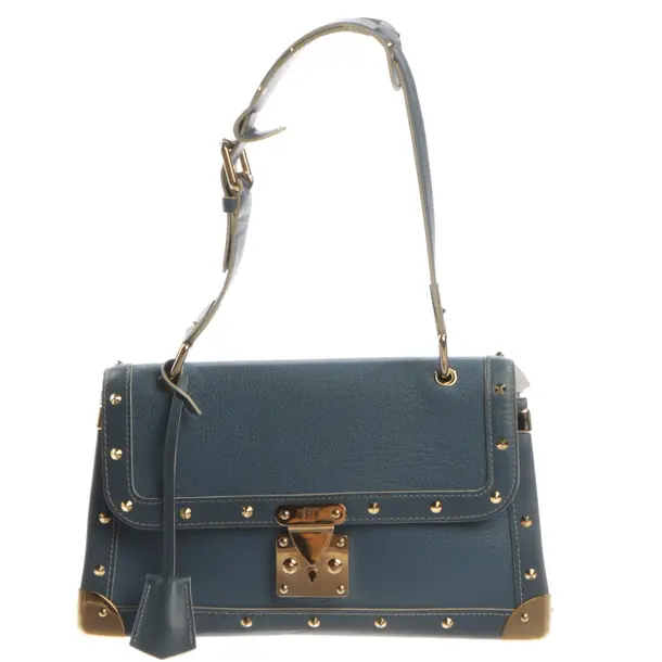 Shoulder Bag, in Light Blue, Canvas, Louis Vuitton