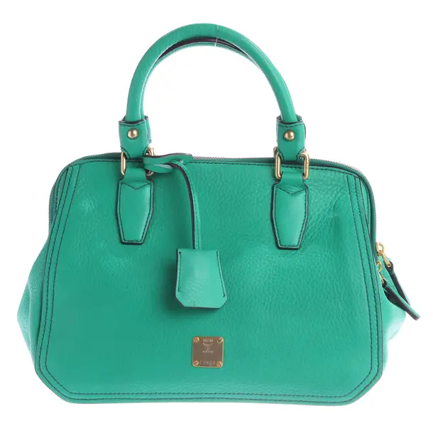 Handtasche, in Grün, Leder, MCM