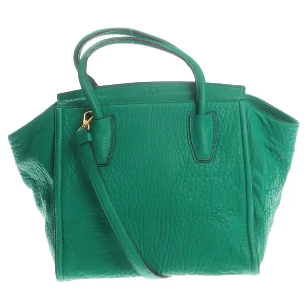 Handbag, in Green, Leather, MCM