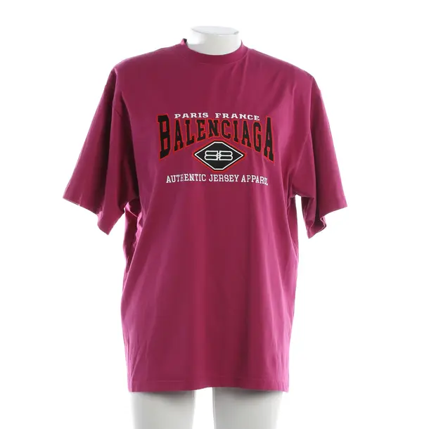 T-Shirt, in Fuchsia, Cotton, Balenciaga