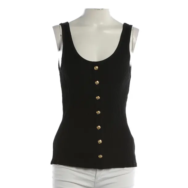 Top, in Schwarz, Baumwolle, Balmain
