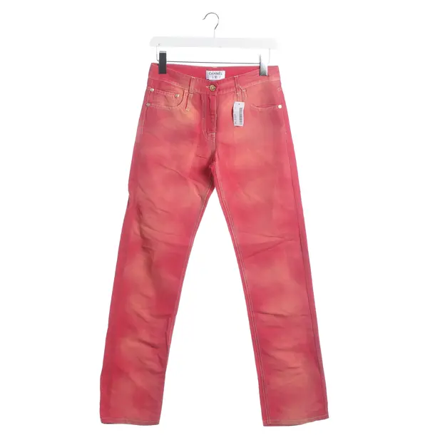 Hose, in Hellrot, Leinen, Chanel