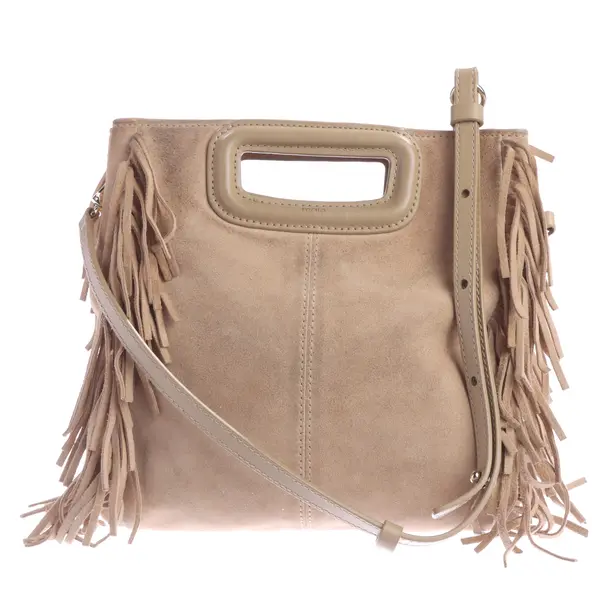 Shoulder Bag, in Light Brown, Leather, Maje