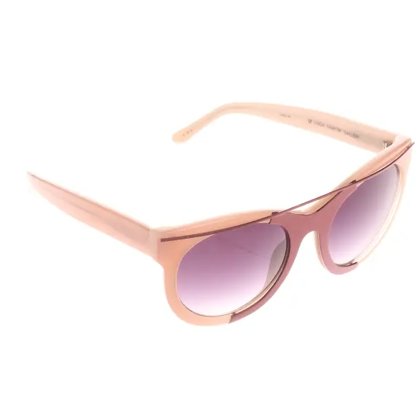 Sonnenbrille, in Beige, Kunststoff, Linda Farrow