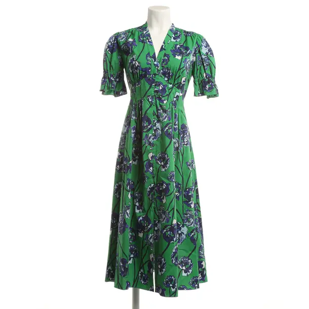 Dress, in Green, Cotton, Diane von Furstenberg