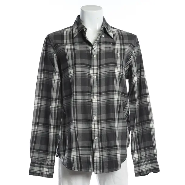 Bluse, in Dunkelgrau, Baumwolle, Lauren Ralph Lauren