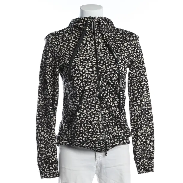 Zip-up Hoodie, in Dark Gray, Cotton, Marc Cain Sports