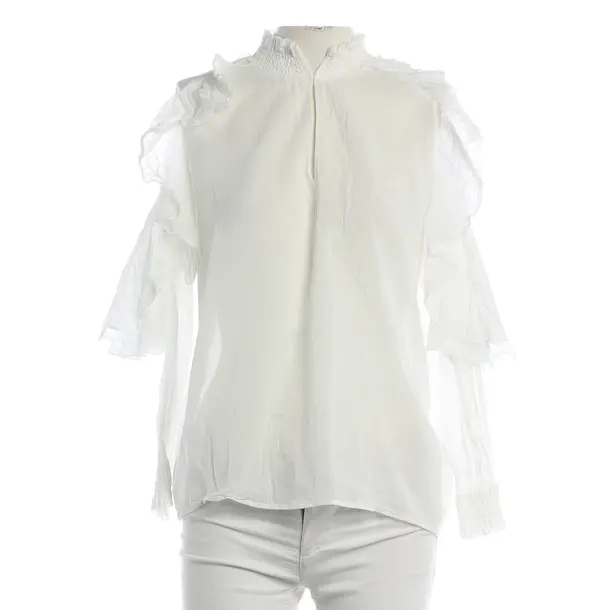 Blouse, in White, Cotton, Maje