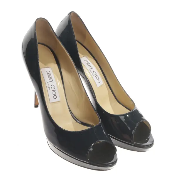Peep Toes, in Dark Gray, Jimmy Choo