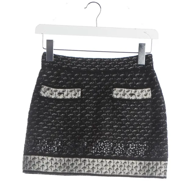 Rock, in Schwarz, Seide, Chanel