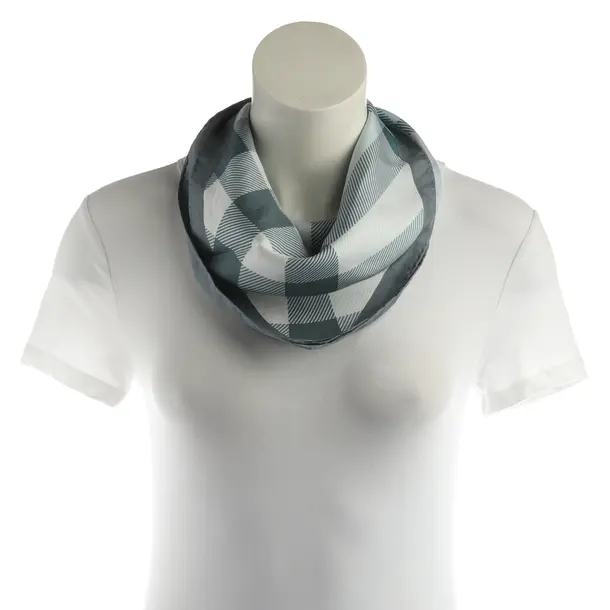 Shawl, in Blue, Silk, Burberry