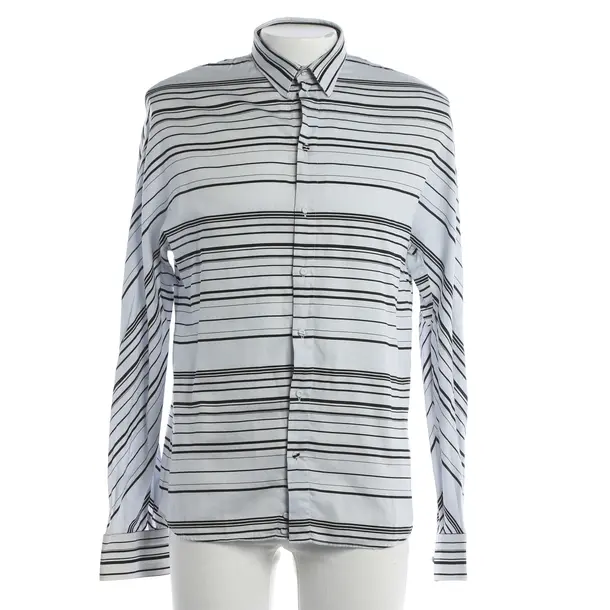 Hemd, in Hellgrau, Baumwolle, Emporio Armani