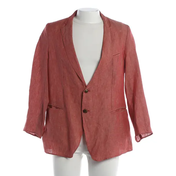 Blazer, in Light Red, Linen, Emporio Armani