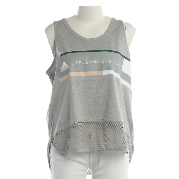 Top, in Grau, Baumwolle, Adidas by Stella McCartney