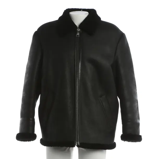 Giacca in pelle di agnello, in Nero, Pelle, Karl Lagerfeld