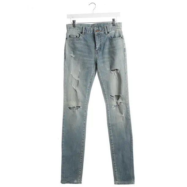 Slim Fit Jeans, in Blue, Cotton, Saint Laurent