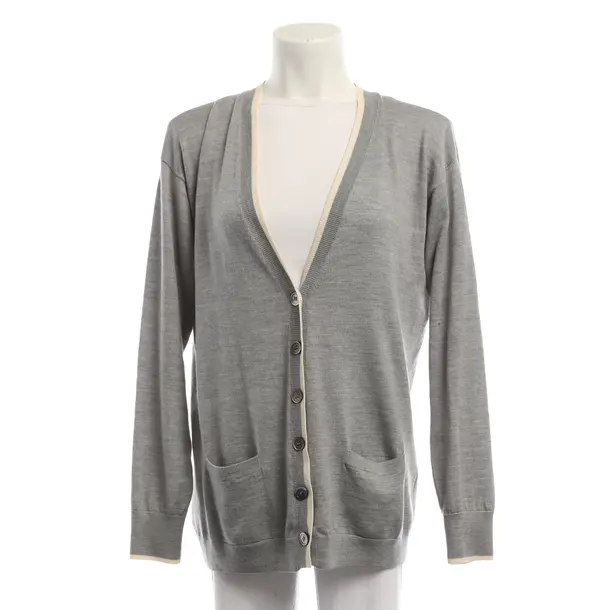 Cardigan, in Gray, Wool, Allude