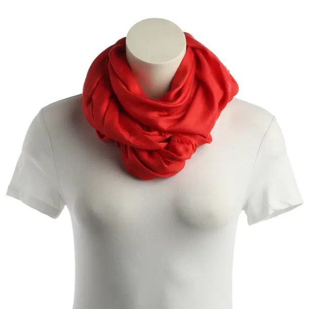 Shawl, in Red, Cotton, Max Mara