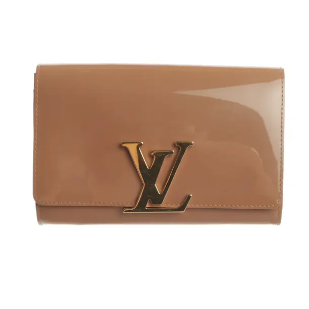 Clutch Bag, in Brown, Leather, Louis Vuitton