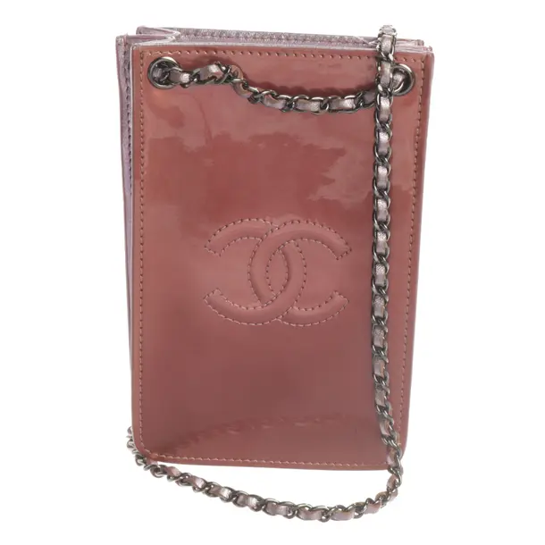 Phone Bag, in Light Pink, Leather, Chanel