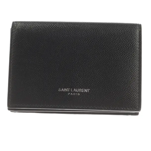Geldbörse, in Schwarz, Leder, Saint Laurent