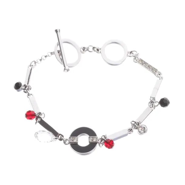 Bracelet, in Silver, Metal (metallic, metallized), Swarovski
