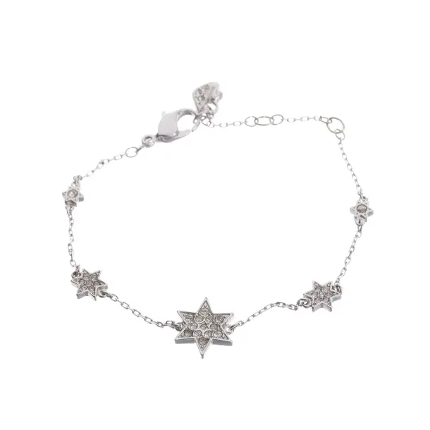 Bracelet, in Silver, Metal (metallic, metallized), Swarovski