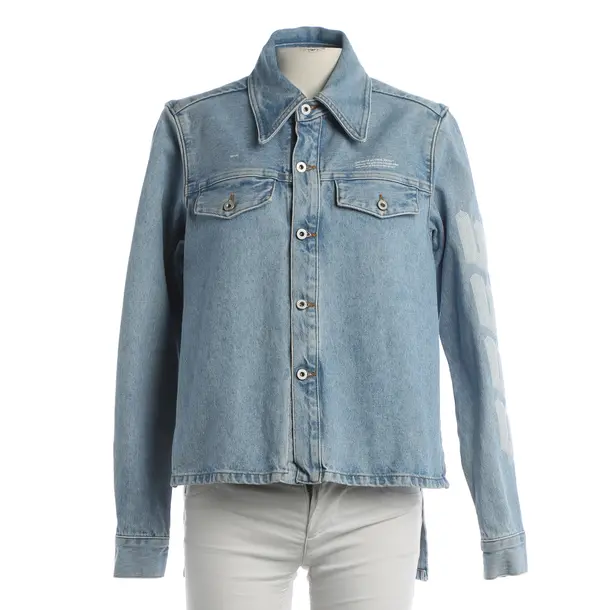 Denim Jacket, in Light Blue, Cotton, Off-White