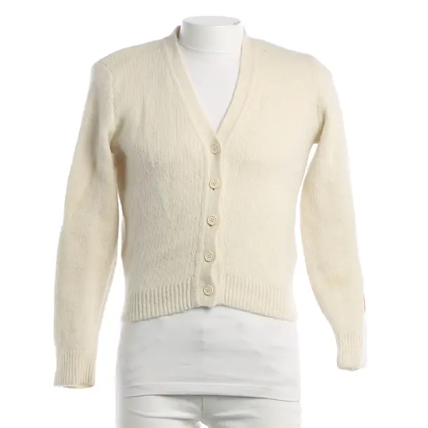 Cardigan, in Cream, Polyamide, Heron Preston