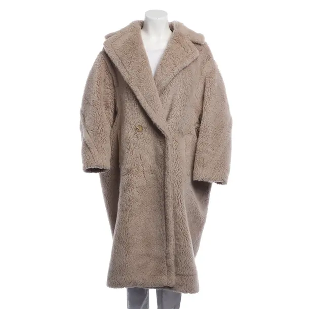 Winter Coat, in Beige, Wool, Max Mara