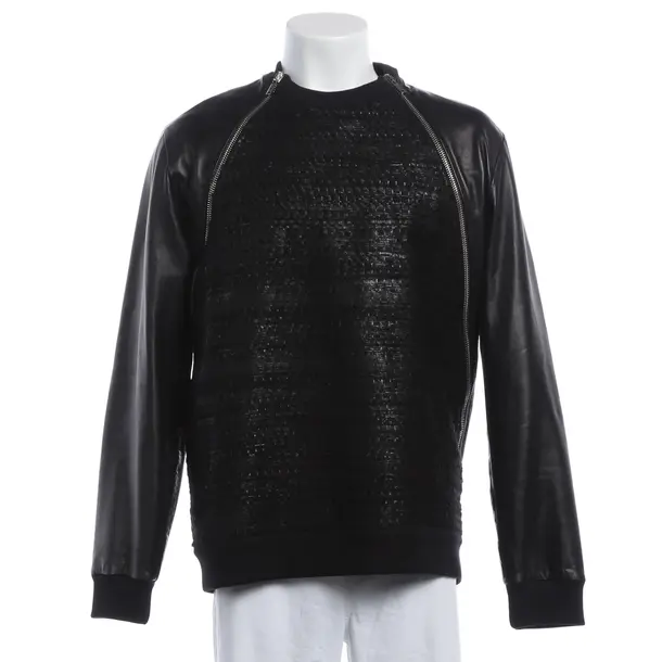 Felpa, in Nero, Pelle, Givenchy