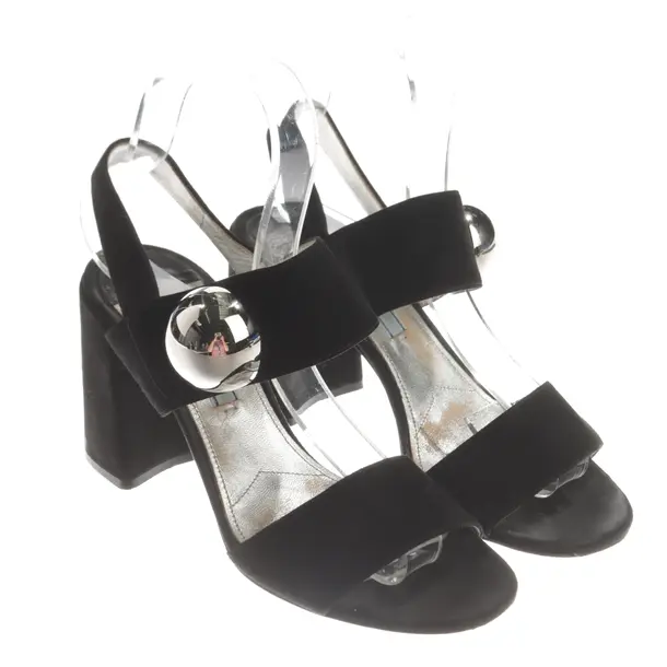 Heeled Sandals, in Black, Prada
