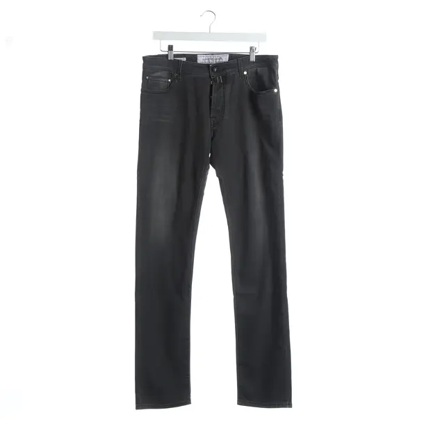Straight Fit Jeans, in Dark Gray, Denim, Jacob Cohen