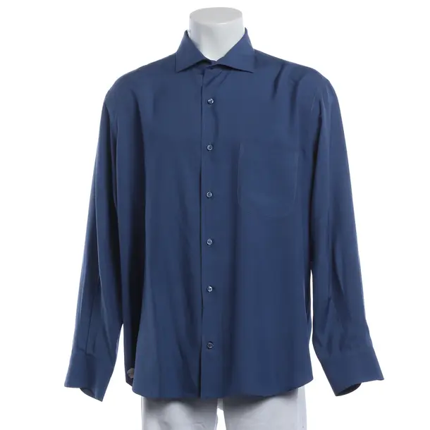 Shirt, in Blue, Seide, Loro Piana