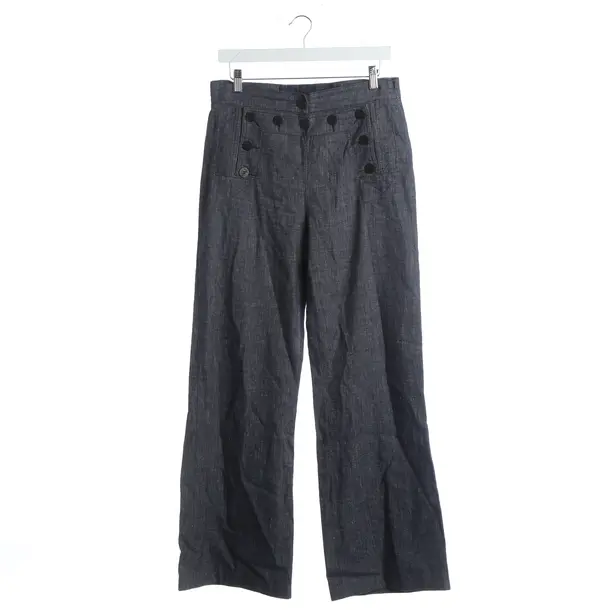Pants, in Blue, Leinen, Max Mara