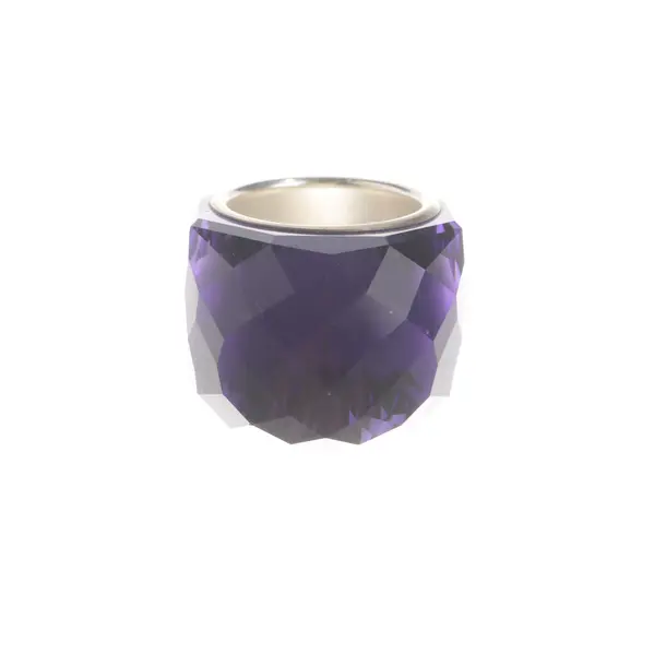 Anello, in Viola, Altre fibre, Swarovski