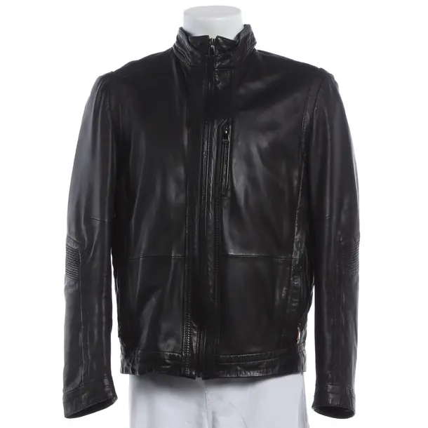 Lederjacke, in Schwarz, Leder, Hugo Boss Black Label